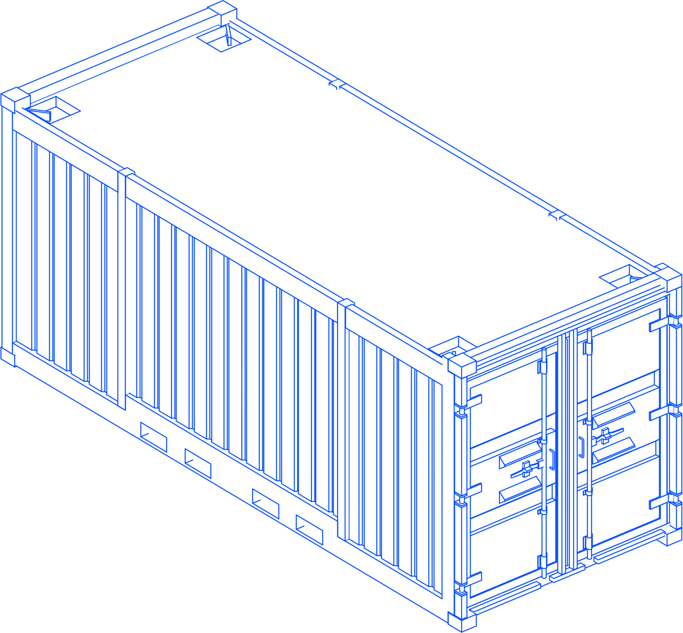 Offshore Containers Illustration